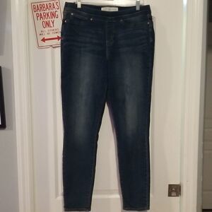 LEVI'S Misses PULL ON SKINNY jeans Stretchy Waistband 16 Long